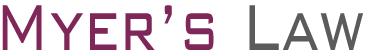 Myer's Law Logo